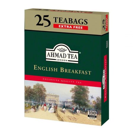 Ahmad Tea İngiliz Kahvaltısı 100'lü Çay Paketi 25 Paket Hediye