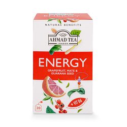 Ahmad Tea Enerji Greyfurt, Mate & amp; Guarana Tohumu 20'li