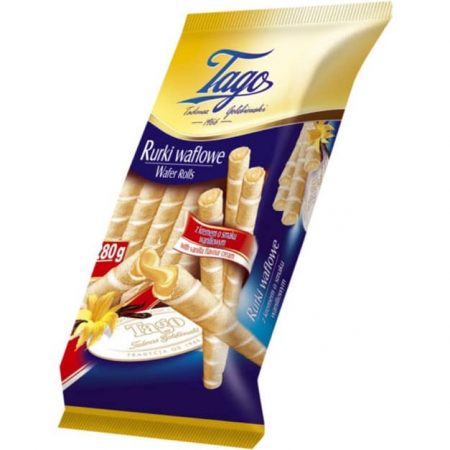 Tago Vanilya Kremalı Gofret Rulo 150 Gr