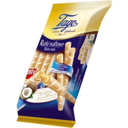 Tago Hindistan Cevizi Kremalı Gofret Rulo 150 Gr