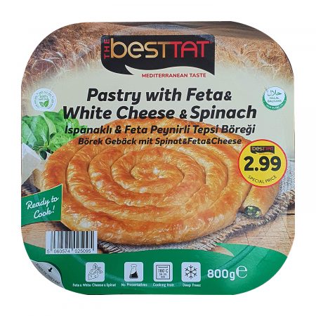 Besttat Beyaz Feta Peynir & Ispanaklı 800 Gr
