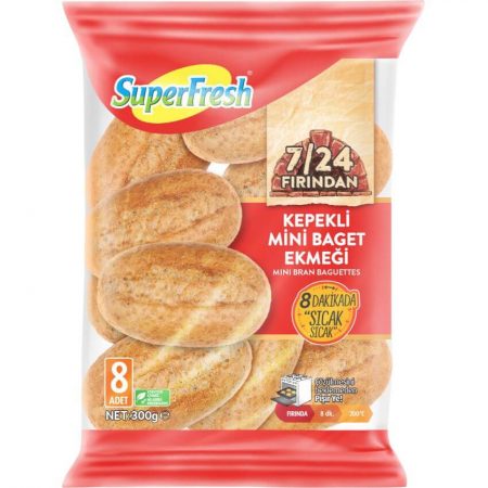 Superfresh Kepekli Mini Baget Ekmeği 300 Gr