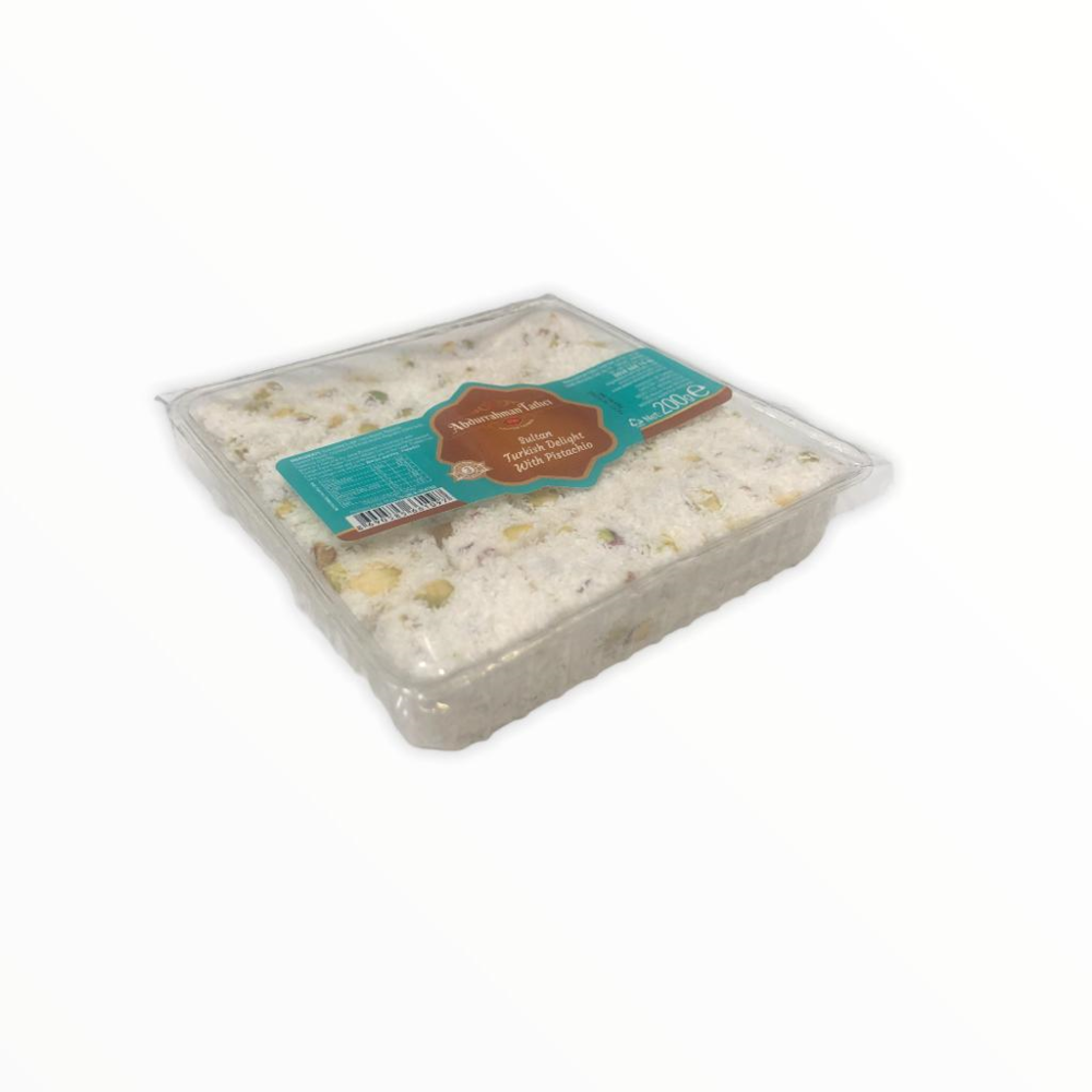 Abdurrahman Tatlici Sultan Turkish Delight With Pistachio (Lokum) 200 Gr_630767e66a626.png Abdurrahman Tatlici Sultan Turkish Delight With Pistachio (Lokum) 200 Gr - Image 1