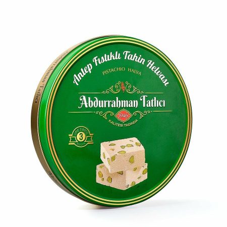 Abdurrahman Tatlici Tahin Helvası Antep Fıstıklı Teneke 650 Gr