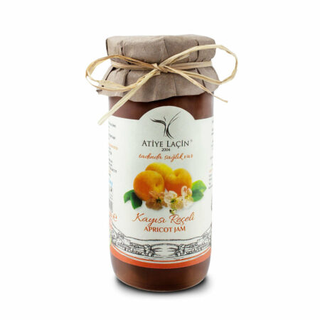 Atiye Laçin Apricot Jam Homemade Natural  (Kayısı Reçeli Ev Yapımı Doğal) 250 Gr