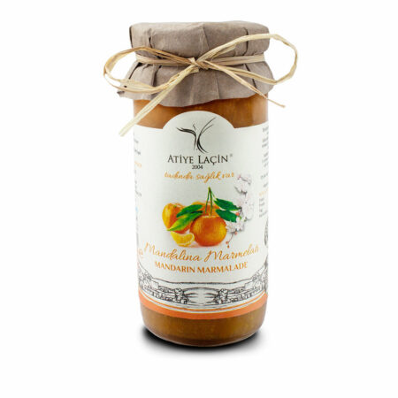 Atiye Laçin Mandarin Marmalade Homamade Natural  (Mandalina Marmelatı Ev Yapımı Doğal ) 250 Gr