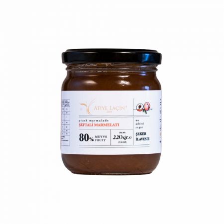 Atiye Lacin Peach Marmalade (Şeker İlavesiz Şeftali Marmelatı) 220g