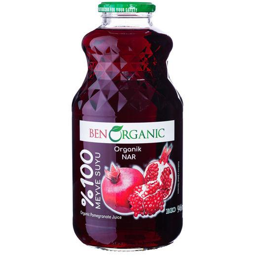 Ben Organic Pomegranate Juice 946 ml_630761a02f71e.png Ben Organic Pomegranate Juice 946 ml - Image 1