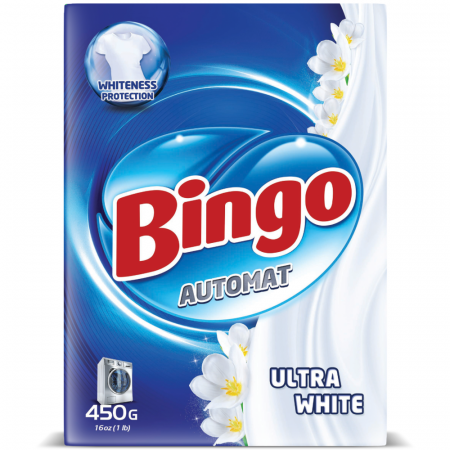 Bingo Matic Ultra White Detergent (Box) 450gr