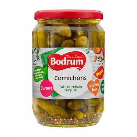 Bodrum Cornichons Sweet (Tatli Kornison Tursusu) 680g