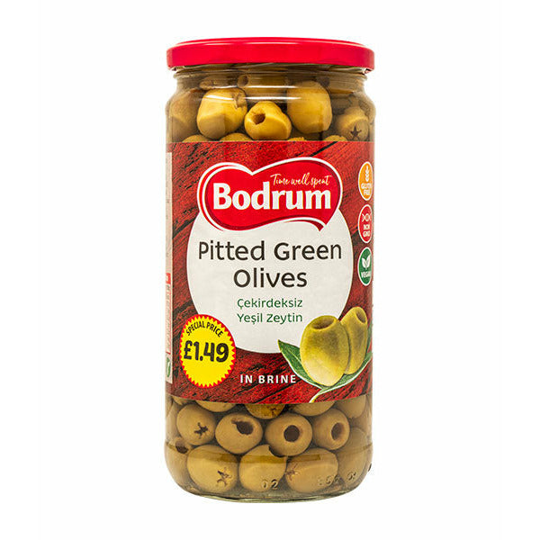 Bodrum Green Olives Pitted (Cekirdeksiz Yesil Zeytin) 330g_6307611fa2ed7.jpeg Bodrum Green Olives Pitted (Cekirdeksiz Yesil Zeytin) 330g - Image 1