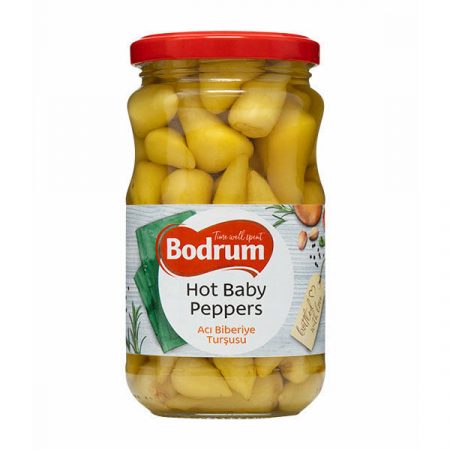 Bodrum Hot Baby Peppers (Aci Biberiye Tursusu) 330g