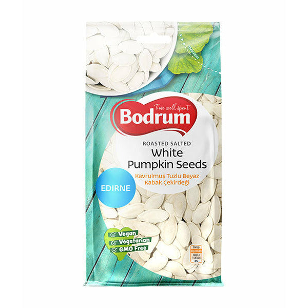 Bodrum Pumpkin Seeds Edirne White (Kabak Cekirdegi) 200g_630761b714513.jpeg Bodrum Pumpkin Seeds Edirne White (Kabak Cekirdegi) 200g - Image 1