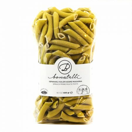 Bonatelli Ispanakli Kalem Kesme Makarna (Spinach Penne Rigate ) 400 Gr