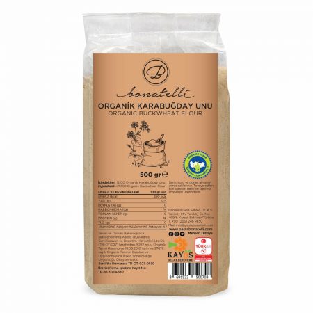 Bonatelli Organik Karabugday Unu (Organic Buckwheat Flour) 500 Gr