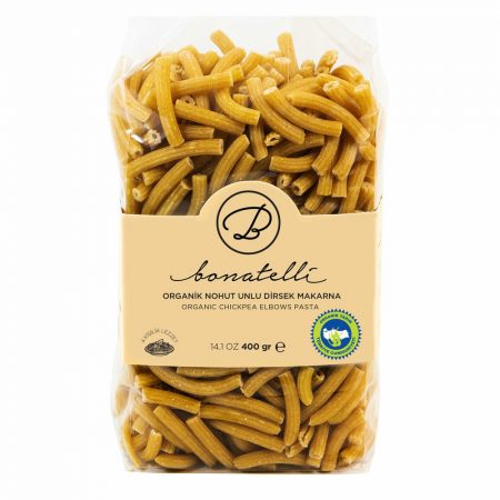 Bonatelli Organik Nohut Unlu Dirsek Makarna (Chickpea Elbows Pasta) 400 Gr