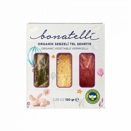 Bonatelli Organik Sebzeli Tel Sehriye (Organic Vegetable Vermicelli) 150 Gr