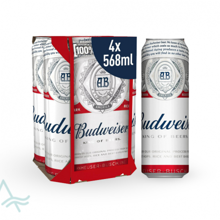 BUDWEISER KING OF BEERS 568ML