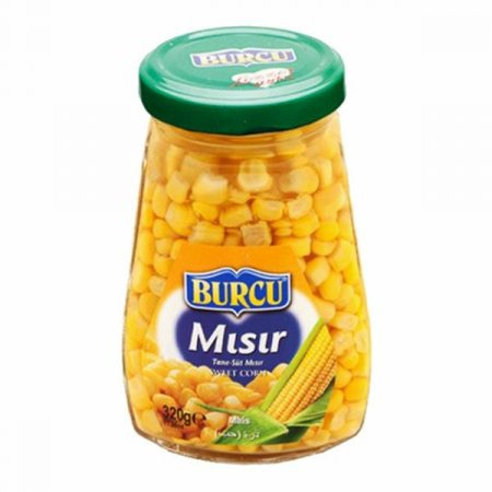 Burcu Boiled Sweet Corn (Haslanmis Misir) Jar 320g
