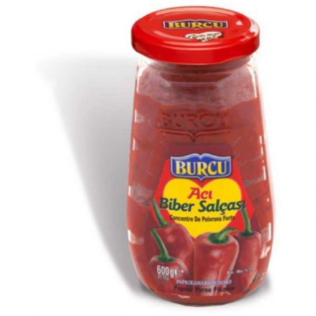 Burcu Hot Pepper Paste (Aci Biber Salcasi) 600g