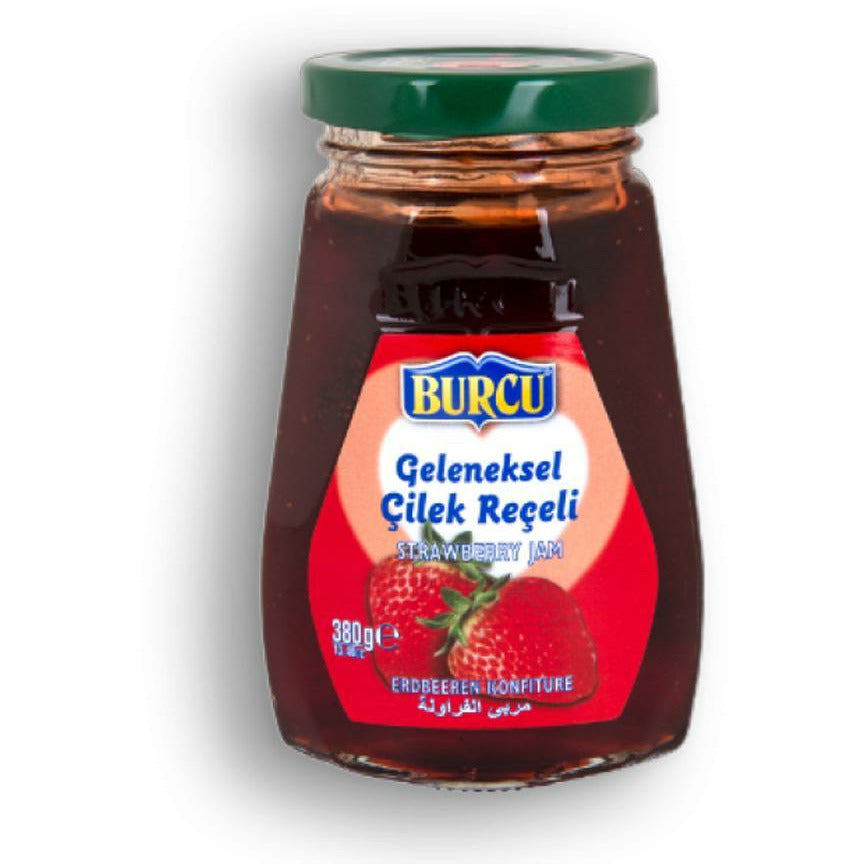 Burcu Strawberry Jam (Cilek Receli) 380g_63076119e536b.jpeg Burcu Strawberry Jam (Cilek Receli) 380g - Image 1