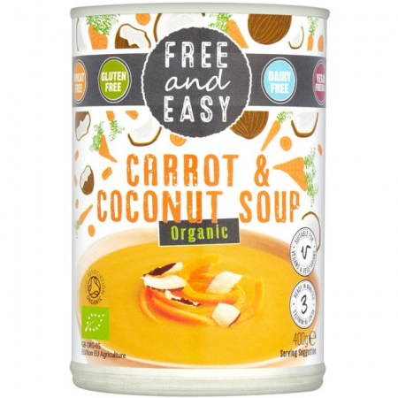Free & Easy Organic Carrot & Coconut Soup 400 g