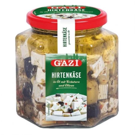 Gazi Salad Cheese Feta Cubes & Olives 375g