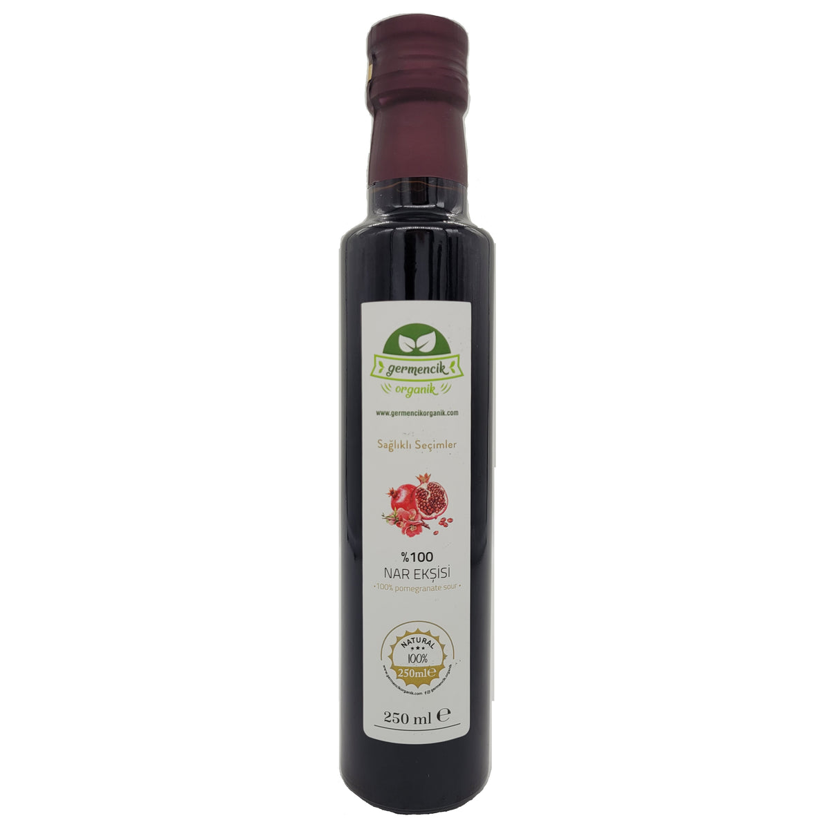 Germencik Organik Nar Eksisi (%100 Pomegranate Sour) 250 ml_630767385995c.jpeg Germencik Organik Nar Eksisi (%100 Pomegranate Sour) 250 ml - Image 1