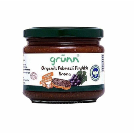 Grunn Organic Hazelnut Cream with Molasses (Organik Pekmezli Fındıklı Krema) 200g