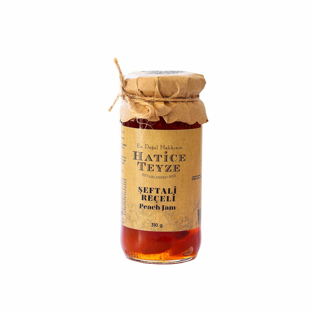 Hatice Teyze Peach Jam (Seftali Receli) 310 Gr_630760bff189d.jpeg Hatice Teyze Peach Jam (Seftali Receli) 310 Gr - Image 1
