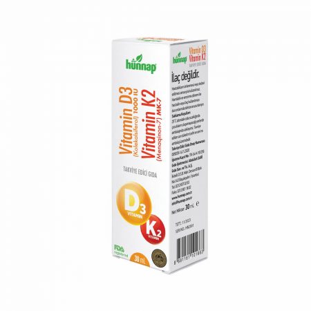 Hünnap D3 Vitamin - K2 Vitamin 30 ml
