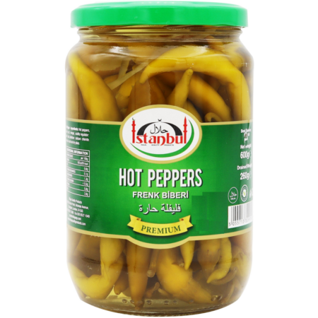Istanbul Hot Peppers Pickles (Frenk Biberi) 600g