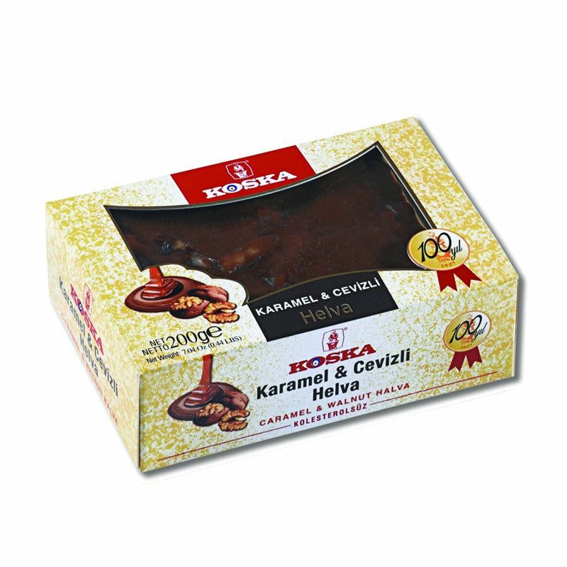 Koska Summer Helva Caramel&Walnut (Karamel ve Cevizli Yaz Helvasi) 200gr_6307610a001fd.jpeg Koska Summer Helva Caramel&Walnut (Karamel ve Cevizli Yaz Helvasi) 200gr - Image 1