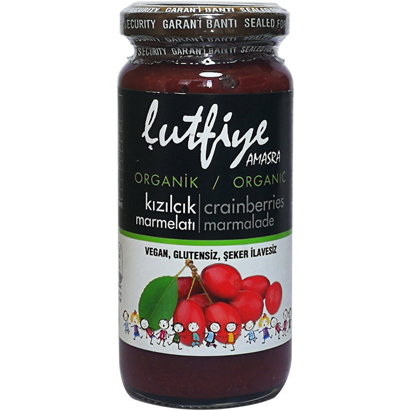 Lütfiye Amasra Organic Crainberries Marmalade (Organik Kızılcık Marmelatı) 280g_6307664bd7674.png Lütfiye Amasra Organic Crainberries Marmalade (Organik Kızılcık Marmelatı) 280g - Image 1