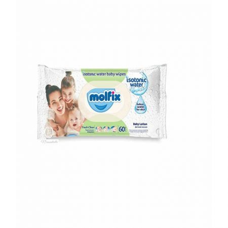 Molfix Isotonic Water Baby Wipes 60 Pcs