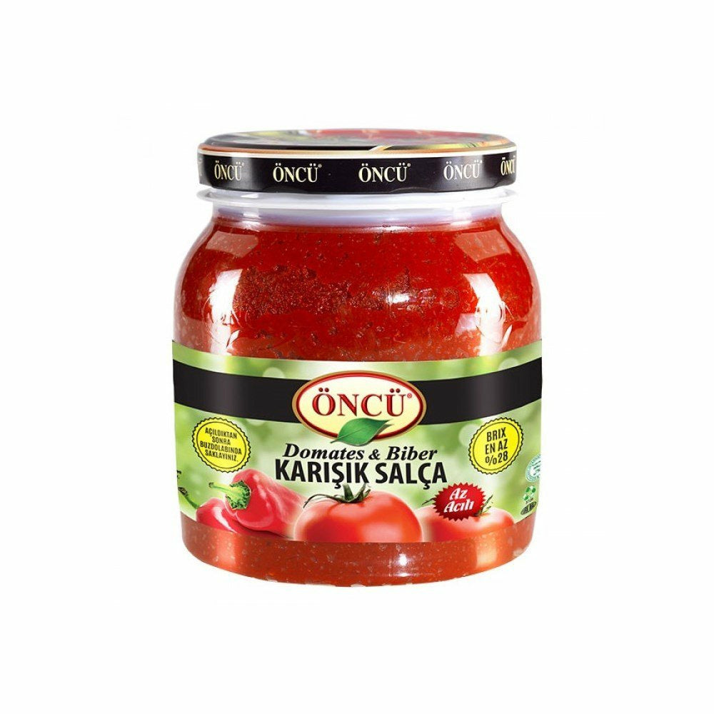 Oncu Tomato and Pepper Mixed Paste (Az Acili) 1650gr_6307655707449.jpeg Oncu Tomato and Pepper Mixed Paste (Az Acili) 1650gr - Image 1