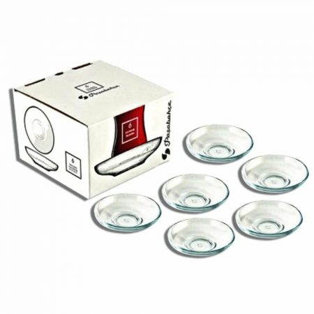 Pasabahce Tea Glass Saucer Plain (Cay Tabagi Sade) 6 Pcs