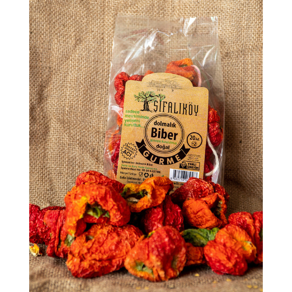 Şifalıköy Kuru Acı Dolmalık Biber (Hot Dried Pepper) 20 Pcs_63076182217b4.jpeg Şifalıköy Kuru Acı Dolmalık Biber (Hot Dried Pepper) 20 Pcs - Image 1
