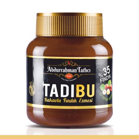 TADIBU Abdurrahman Tatlici Hazelnut Spread with Cacao (%35 Hazelnut) 330g (Kakaolu Findik Ezmesi)