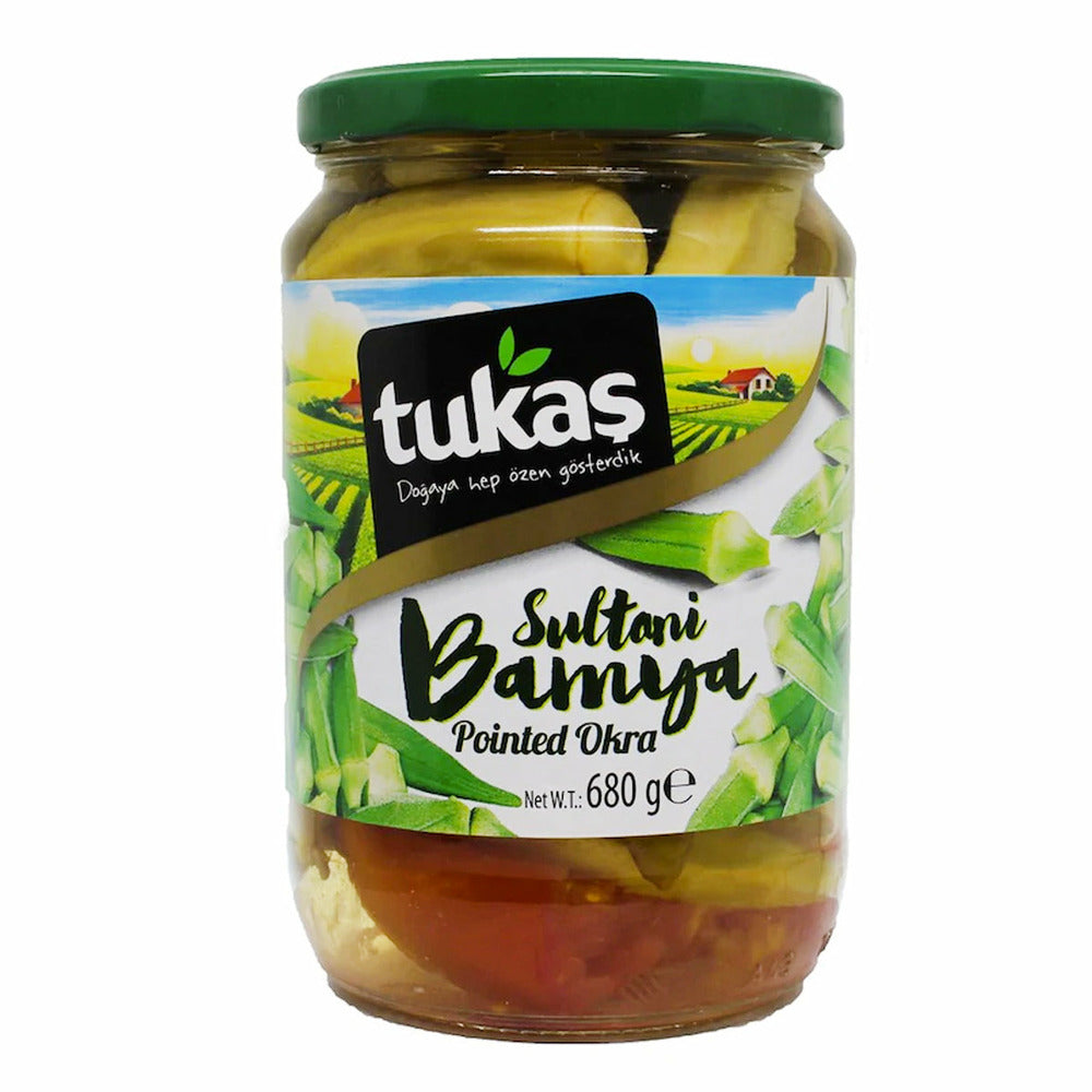 Tukas Pointed Okra (Sultani Bamya) 680g_630761b17835b.jpeg Tukas Pointed Okra (Sultani Bamya) 680g - Image 1