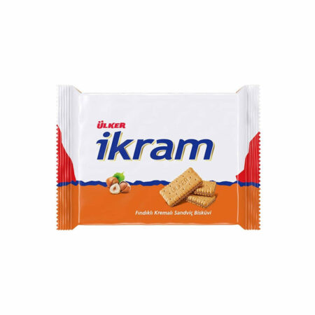 Ulker Ikram Sandvich Biscuit with Hazelnut Cream 4*84g