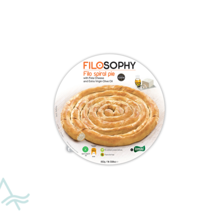 SPIRAL PIE FETA CHEESE EXTRA VIRGIN OLIVE OIL TEPSI BOREGI 850GR